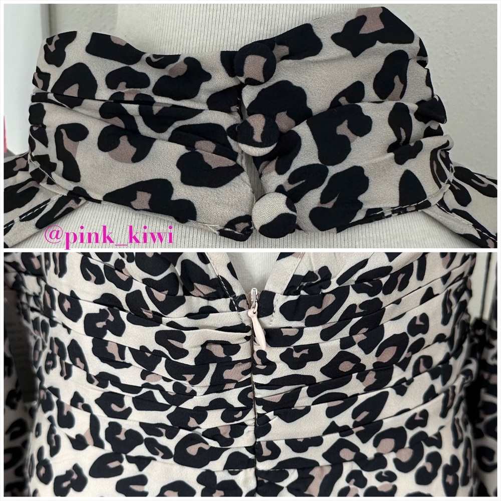 Area Stars Leopard Print Keyhole Dress - Picture 14 of 17
